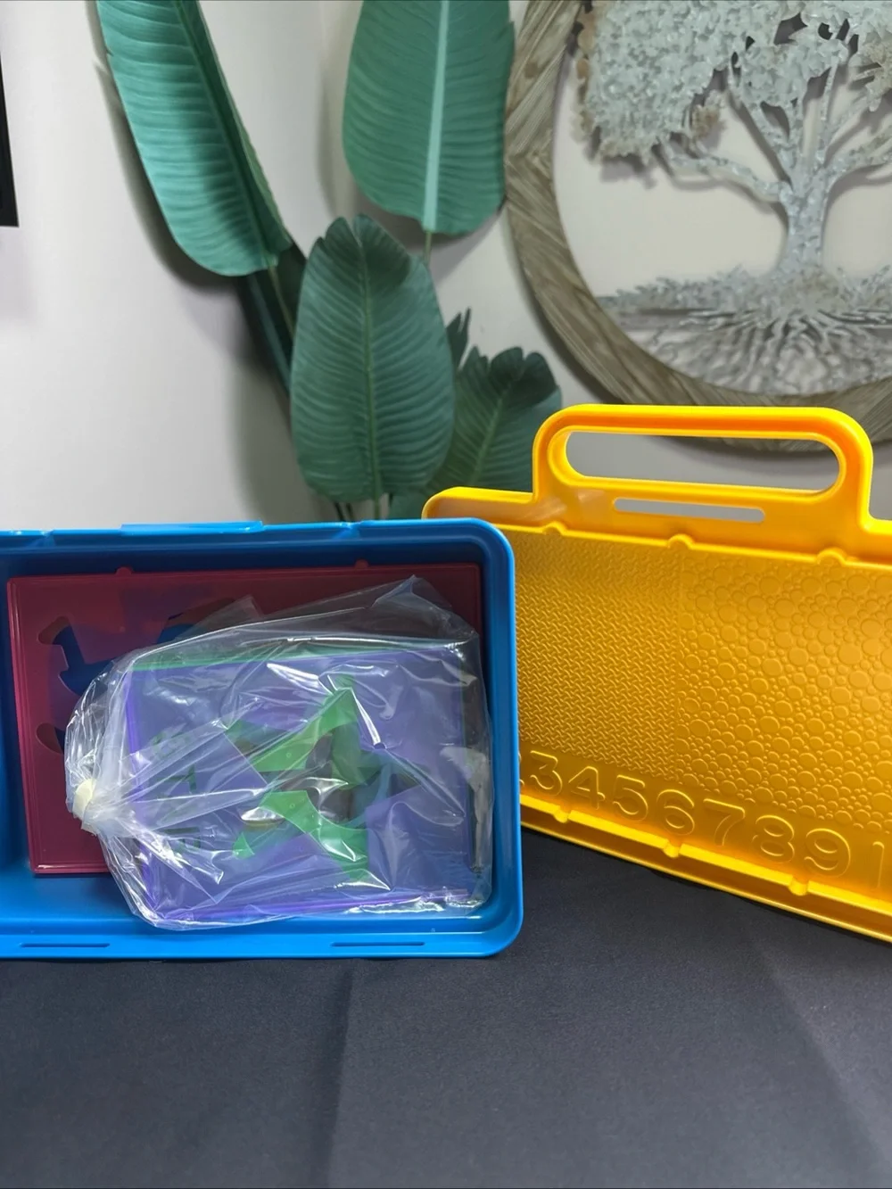 Vintage Tupperware Stencil Set & Case